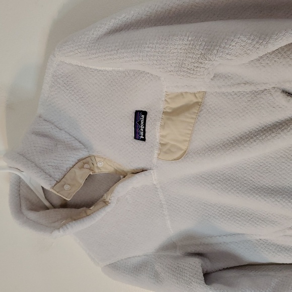 Patagonia Re-Tool Snap-T Fleece Pullover Raw Linen White Womens Extra Small - Picture 2 of 15